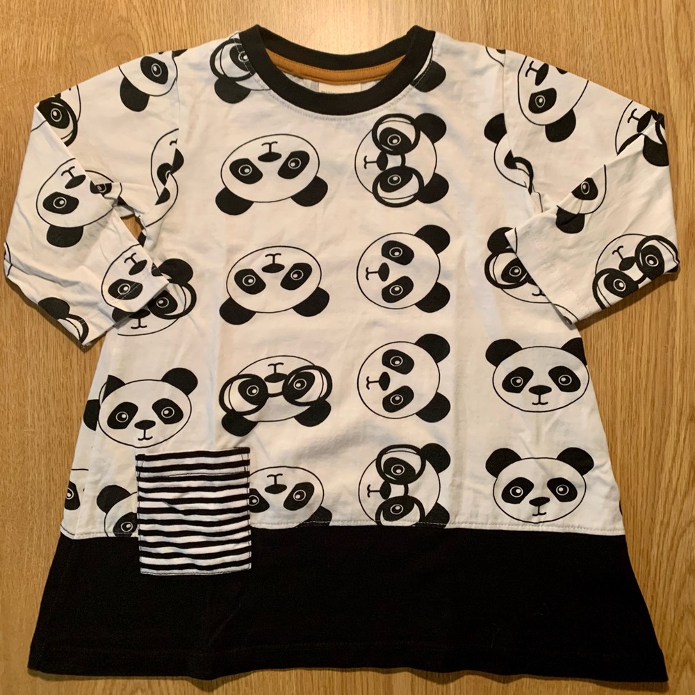 Turtledove London Girls Panda Print Dress